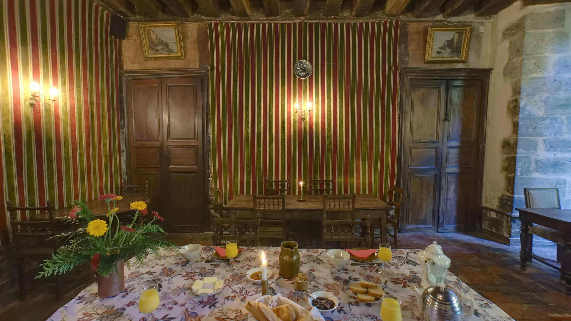 Salles de réception au château